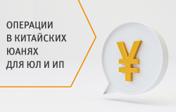 Операции в китайских юанях для ЮЛ и ИП